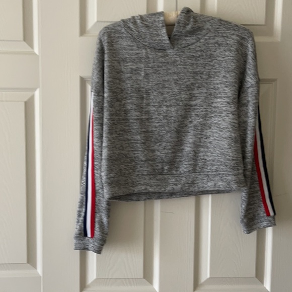 Charlotte Russe Gray Hoodie Size X Small - Picture 3 of 11